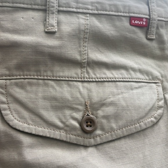 Levi’s shorts Men’s Tan Carpenter Cargo bottom Sz 38 - Picture 8 of 9